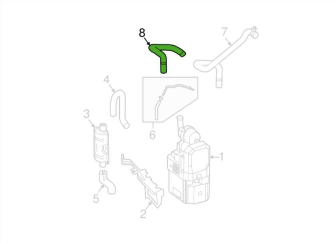 Mercedes Heater Hose - Inlet 2108320194